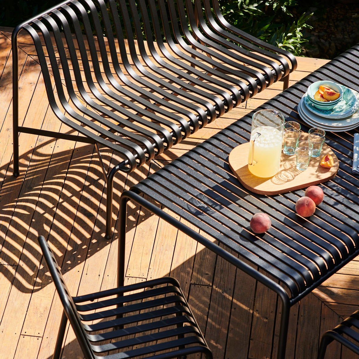 HAY Palissade Table Outdoor-Tisch Stahl 220 x 90 H 75cm