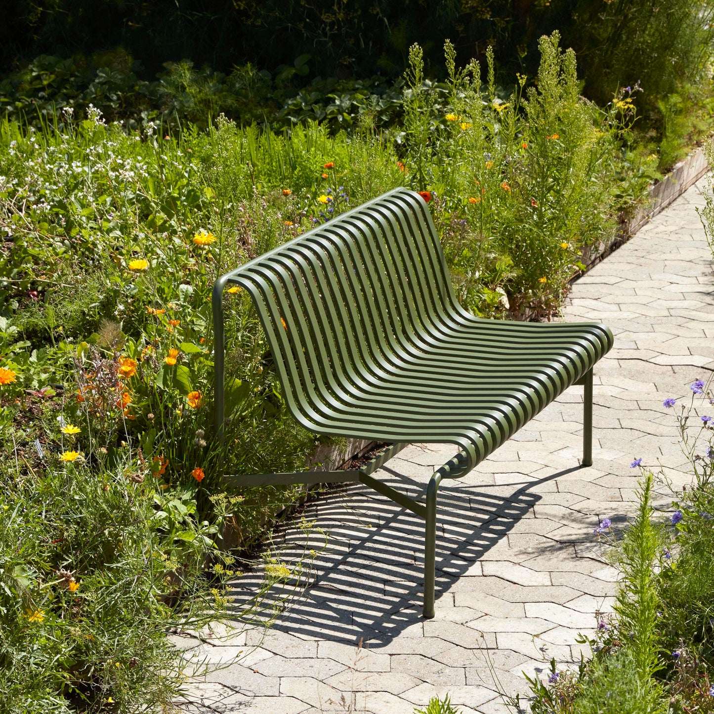 HAY Palissade Dining Bench Outdoor-Sitzbank B-Ware