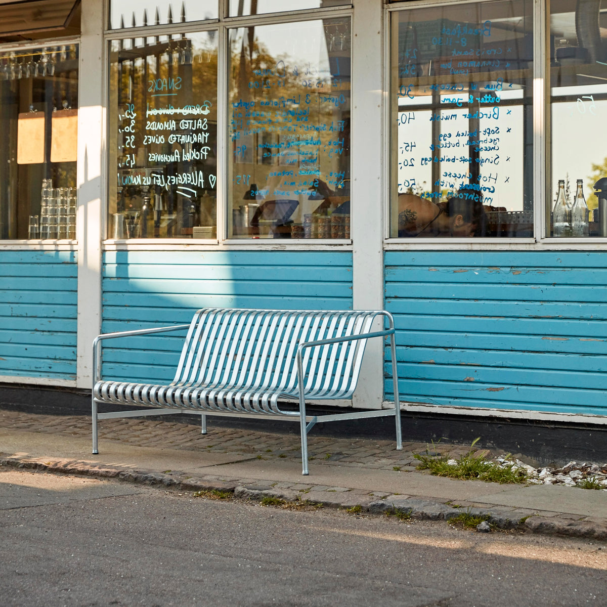 HAY Palissade Lounge Sofa Outdoor-Sitzbank mit Armlehnen