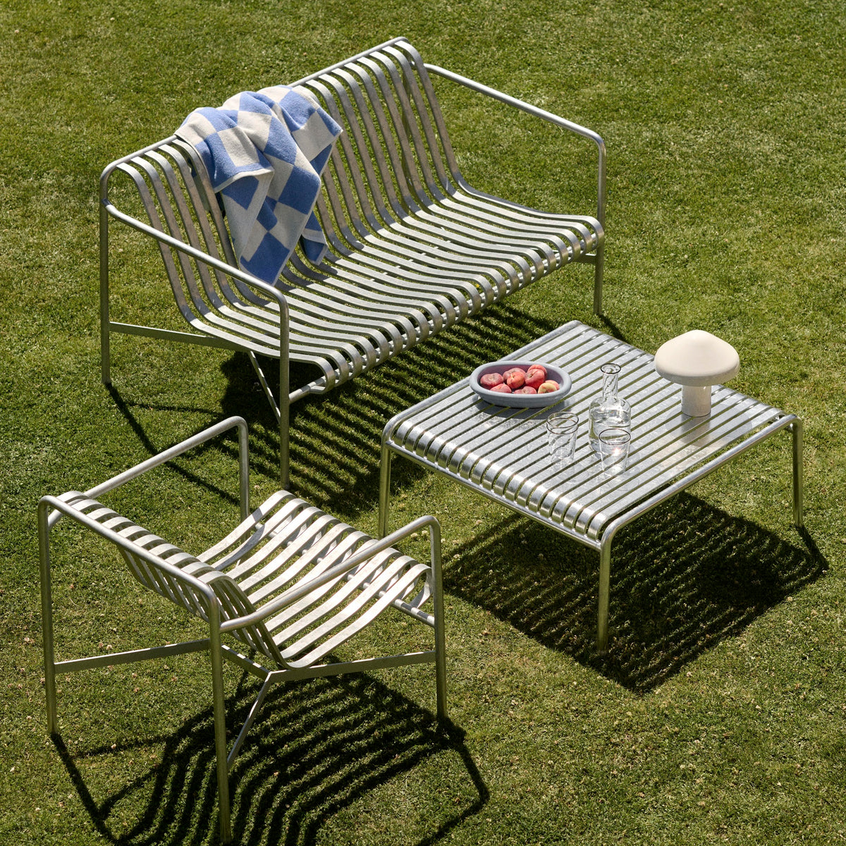 HAY Palissade Lounge Chair Low Outdoor-Stuhl niedrig