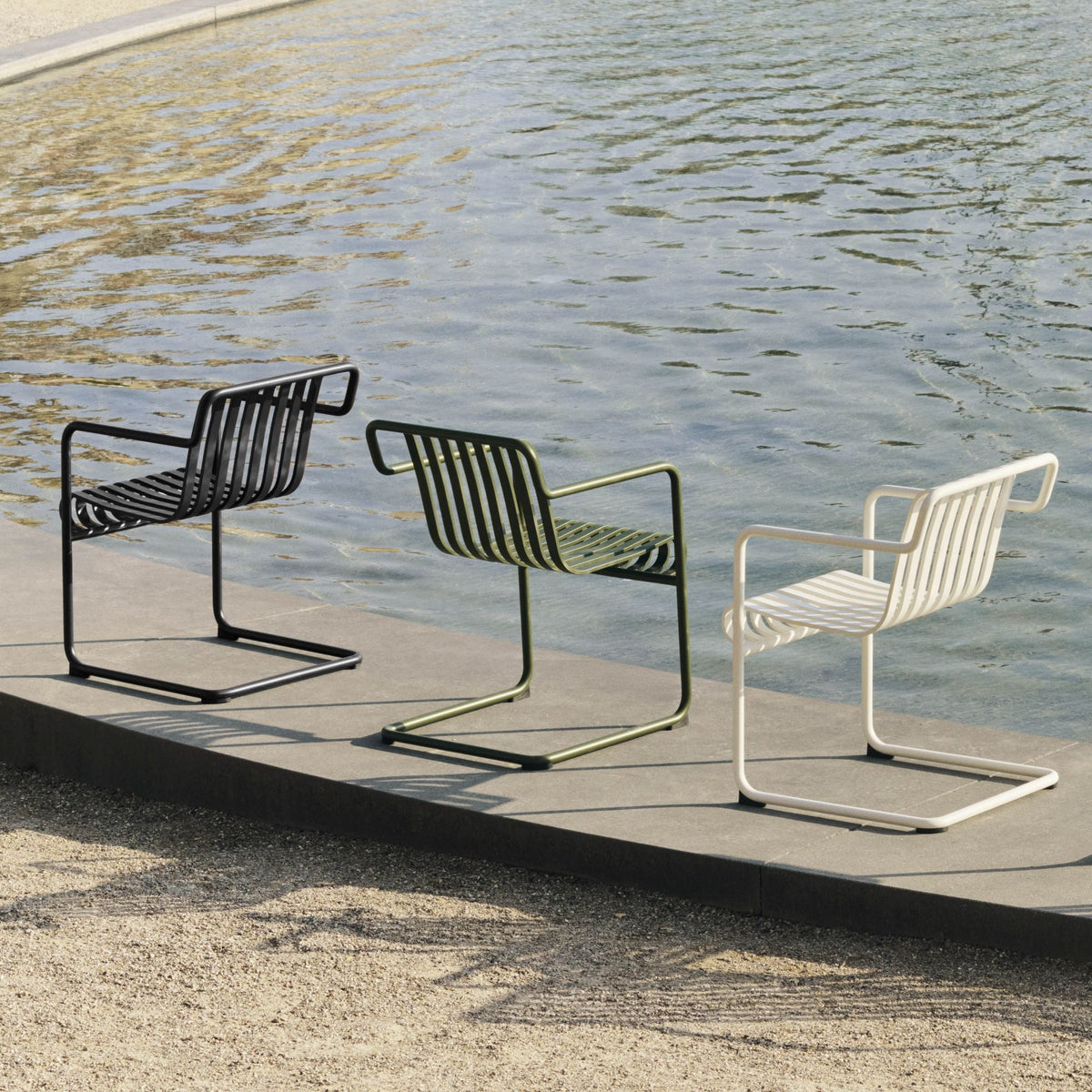 HAY Palissade Cantilever Chair Outdoor-Stuhl Freischwinger 4 Varianten