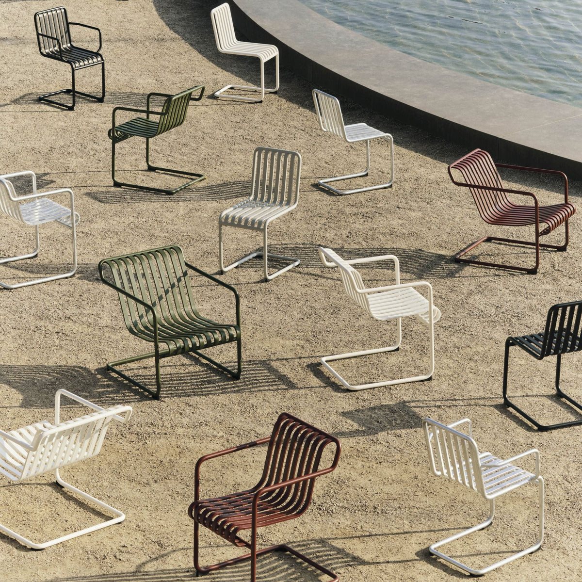 HAY Palissade Cantilever Chair Outdoor-Stuhl Freischwinger 4 Varianten
