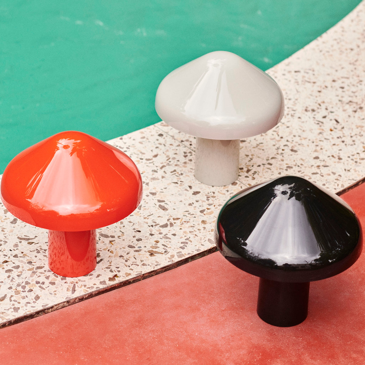 HAY Pao Lamp LED Lampe tragbare Akkuleuchte dimmbar weiß