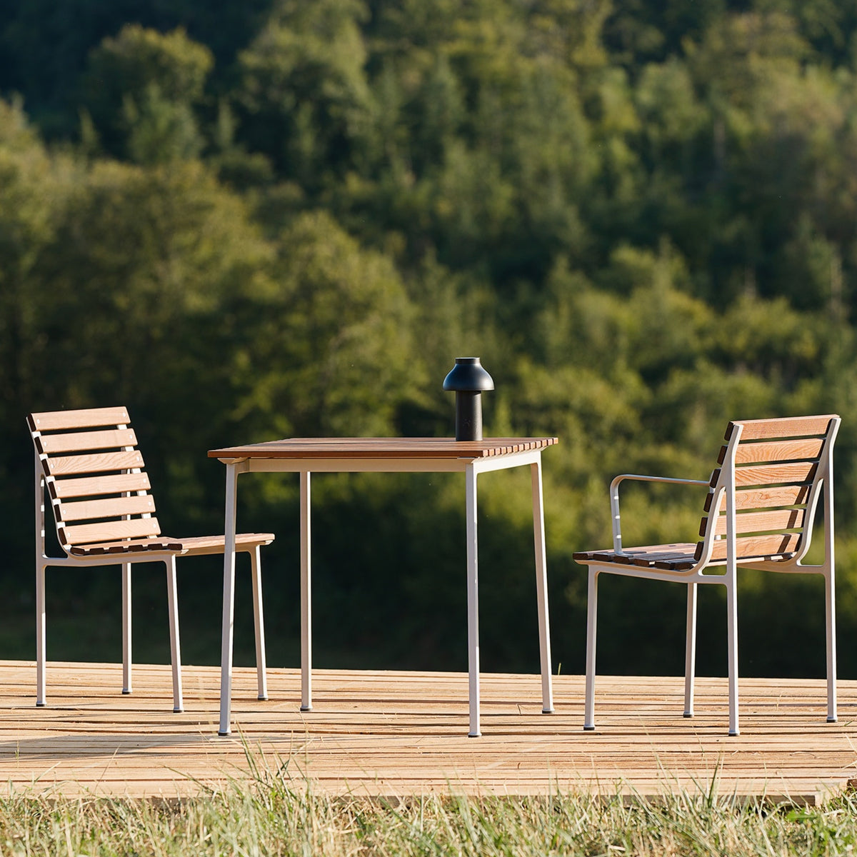 HAY Traverse Table Outdoor Tisch 190 x 83 cm Esche geölt / Aluminium
