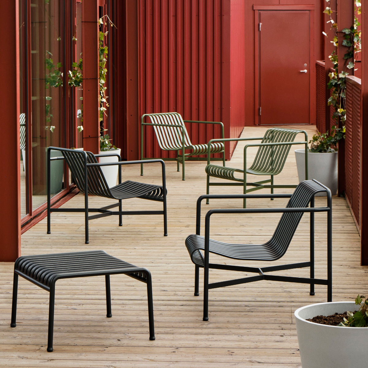 HAY Palissade Ottoman Outdoor-Hocker
