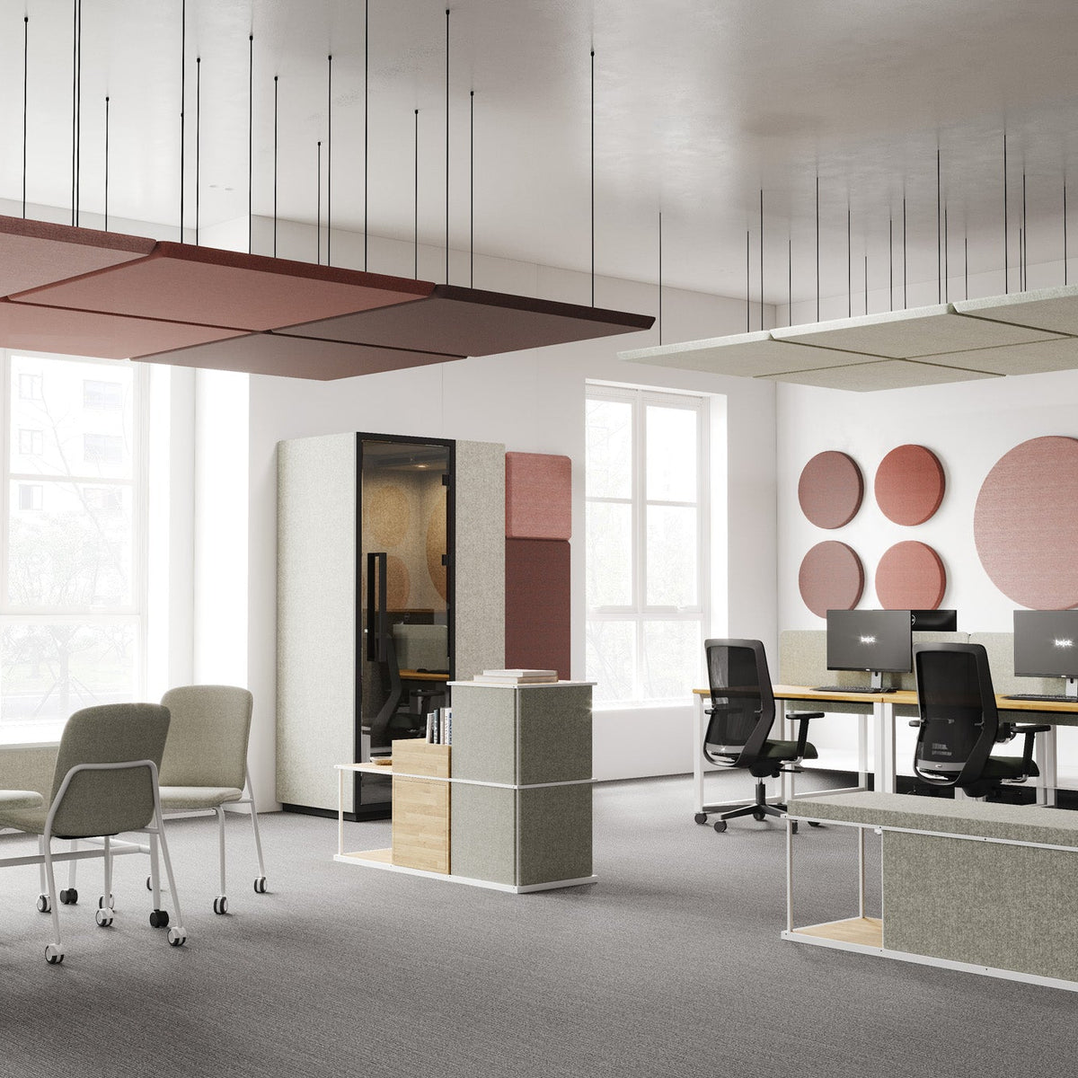 Bejot Silent:block Sky 3D akustisches Deckenelement verschiedene Formen