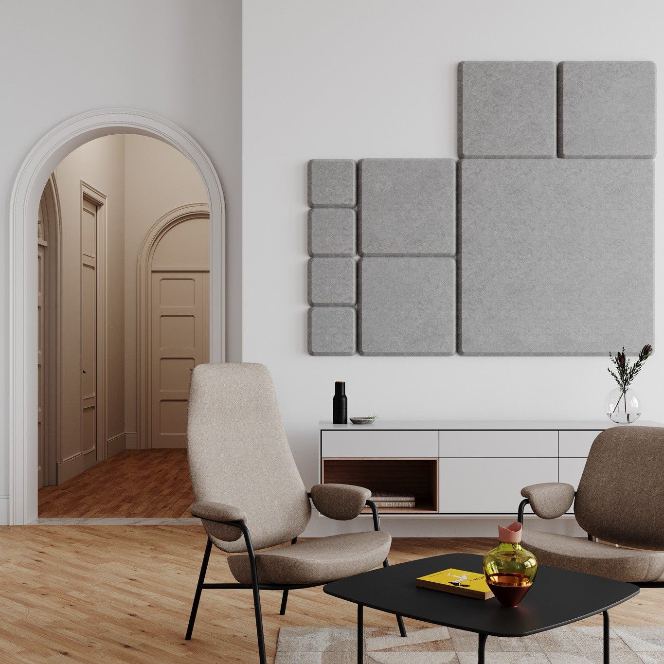 Bejot Silent:block Wall 3D akustisches Wandelement quadratisch