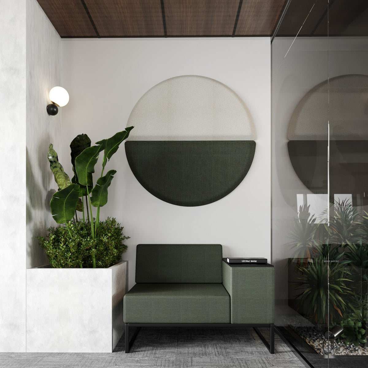 Bejot Silent:block Wall 3D akustisches Wandelement Halbkreis halbrund