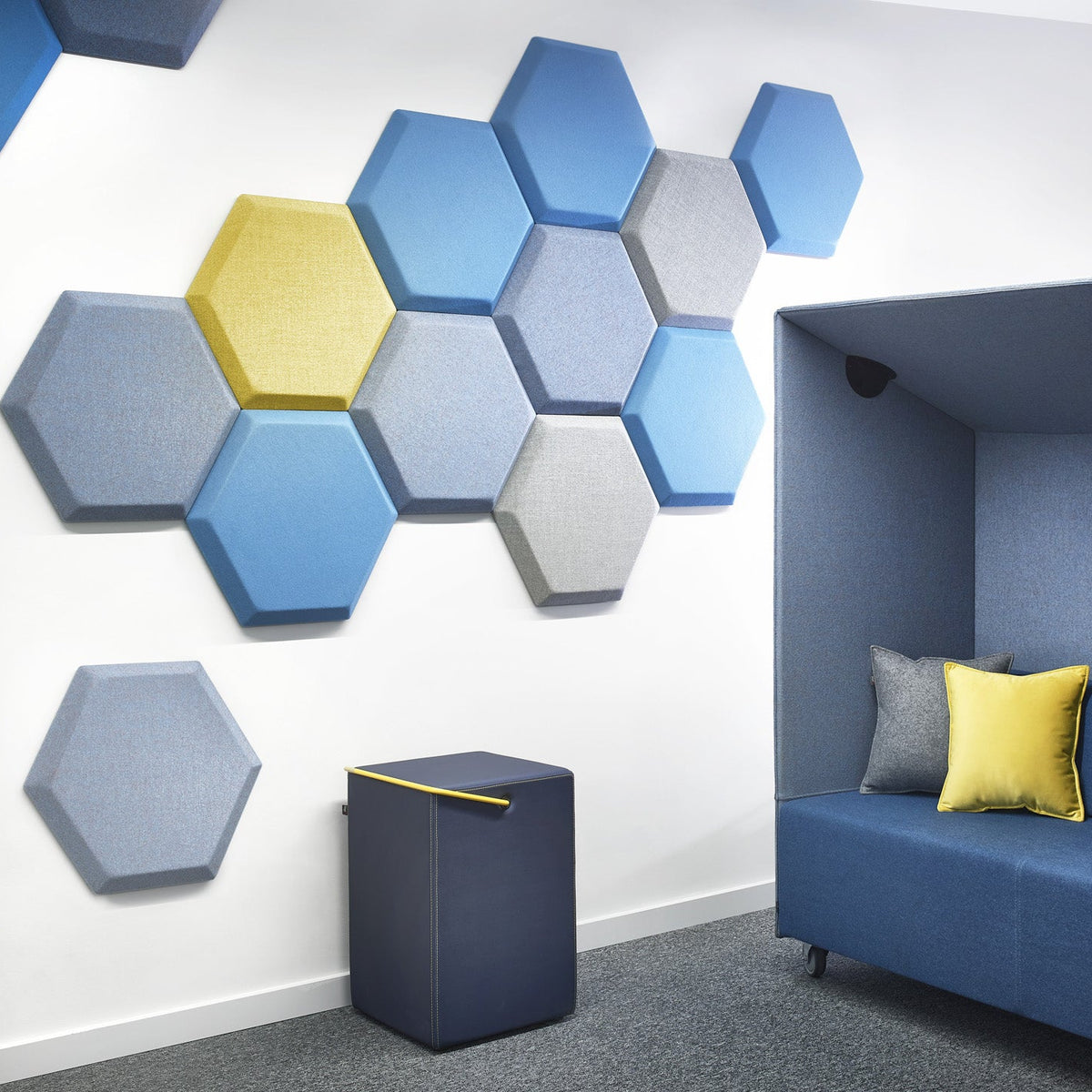 Bejot Silent:block Wall 3D akustisches Wandelement Sechseckform