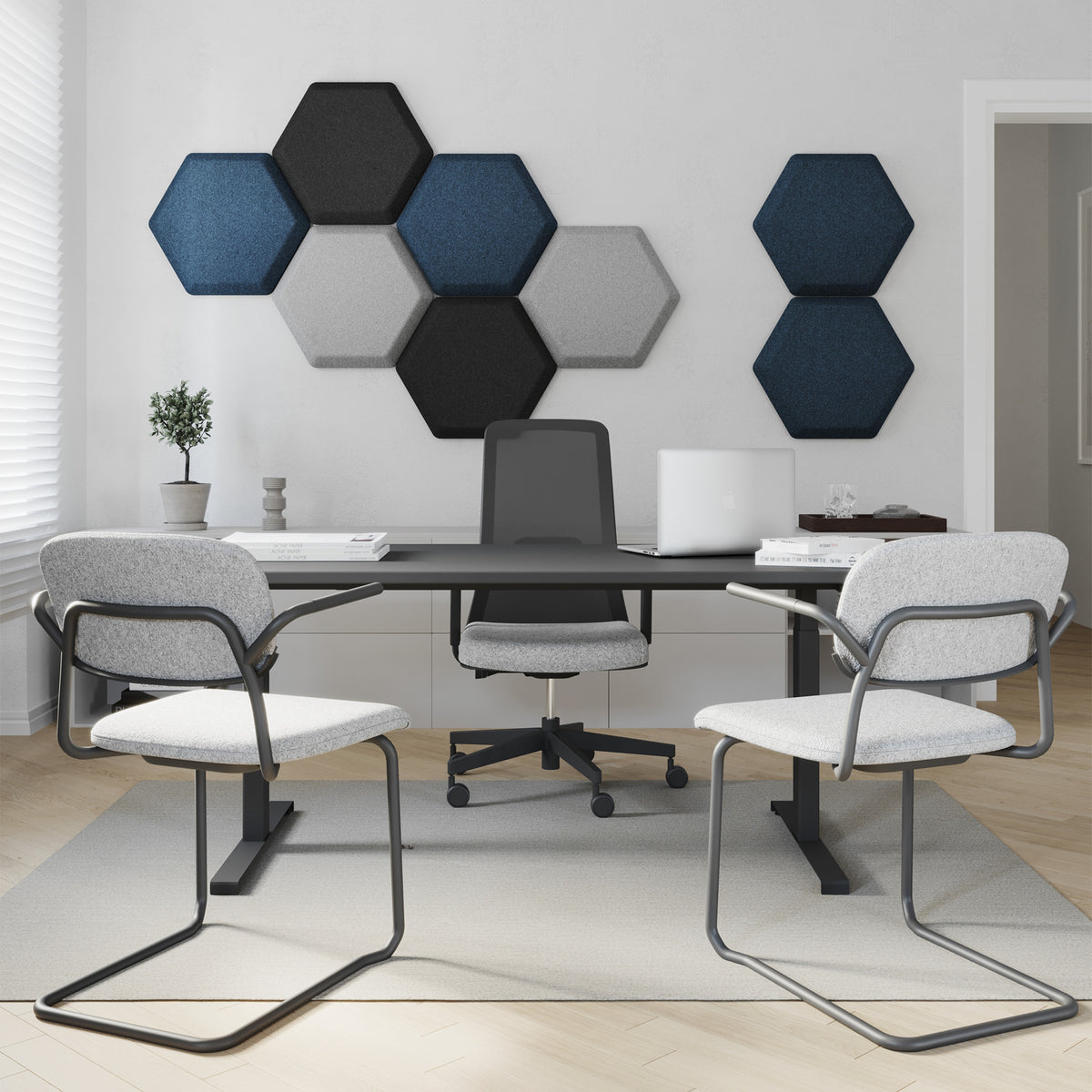 Bejot Silent:block Wall 3D akustisches Wandelement Sechseckform