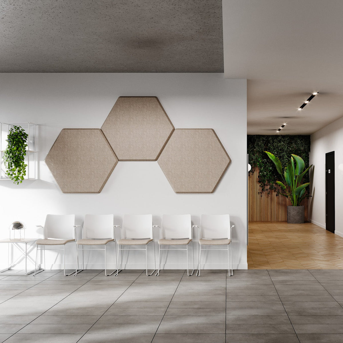 Bejot Silent:block Wall 3D akustisches Wandelement Sechseckform