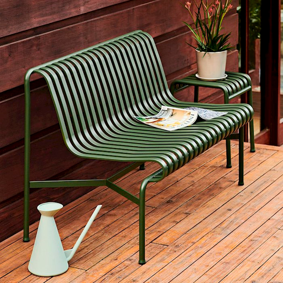 HAY Palissade Dining Bench Outdoor-Sitzbank B-Ware