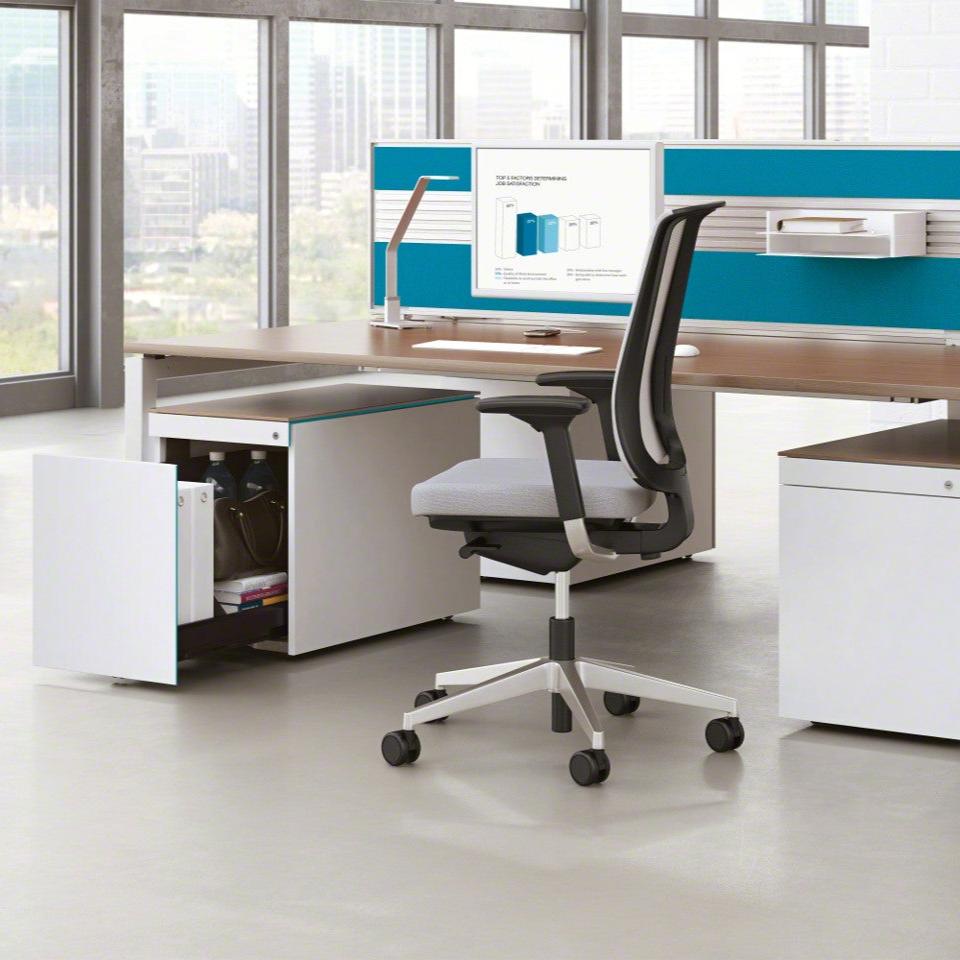 Steelcase Reply Air Bürostuhl mit Armlehnen Rückenlehne Netz