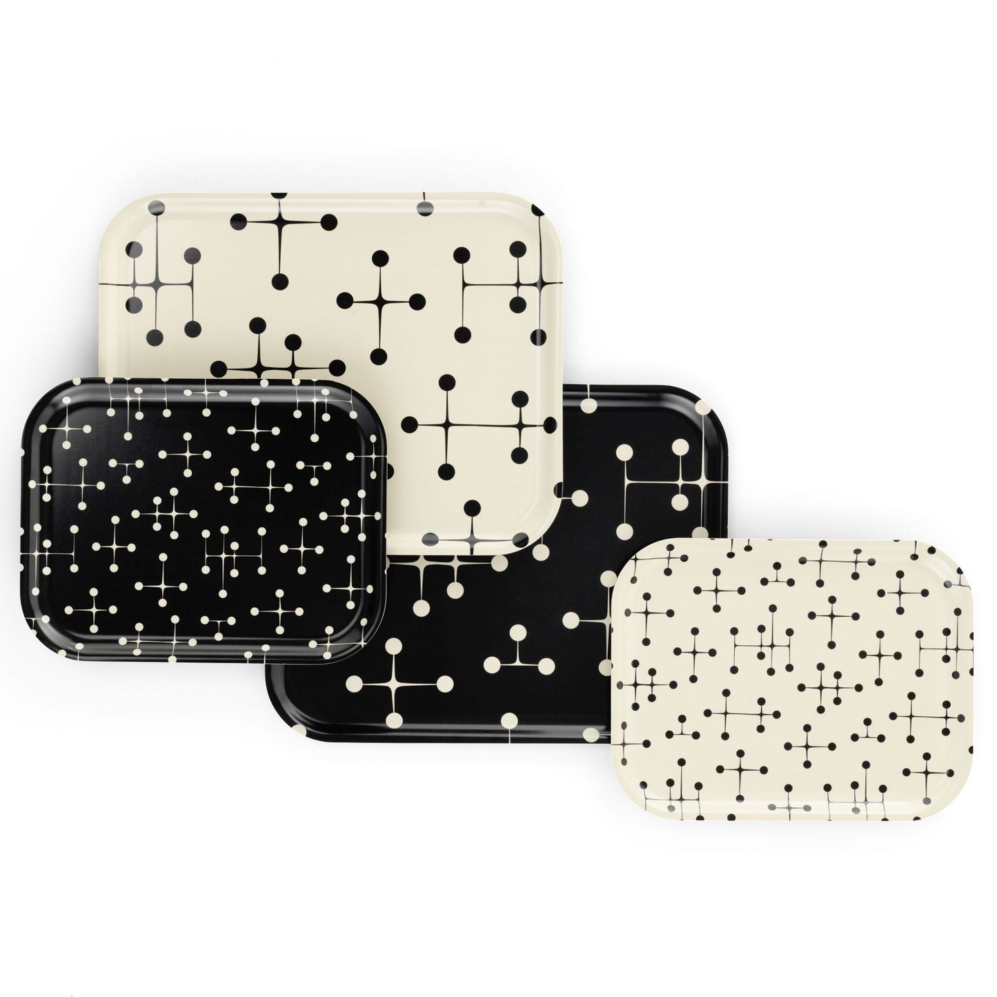 Vitra Classic Tray medium Serviertablett mittel Schichtholz Eames Dot Pattern