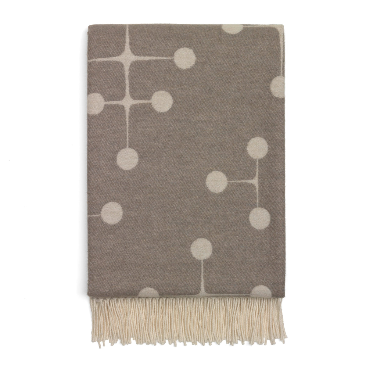 Vitra Eames Wool Blanket Dot Pattern Wolldecke taupe beige gepunktet