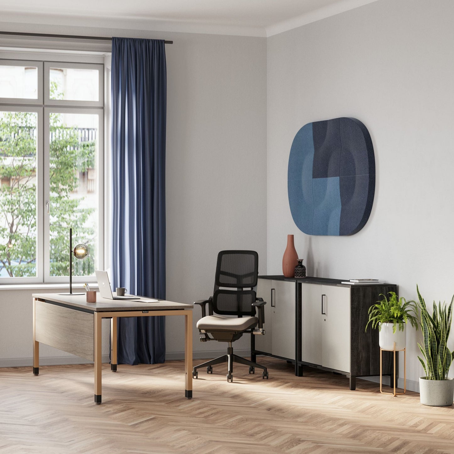 Steelcase Please Air Bürostuhl 2teilige Netz-Rückenlehne LTC²-Mechanik