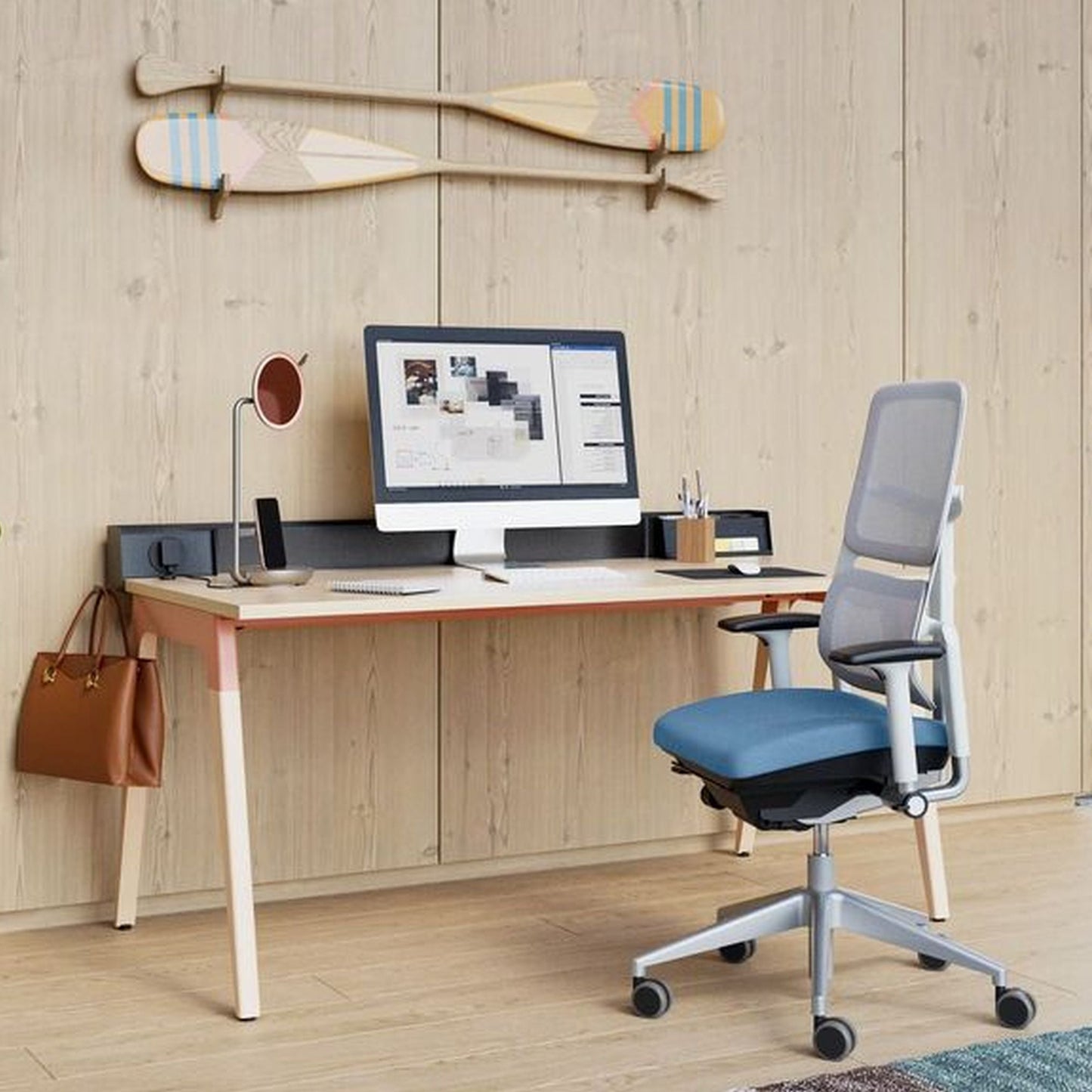 Steelcase Please Air Bürostuhl 2teilige Netz-Rückenlehne LTC²-Mechanik