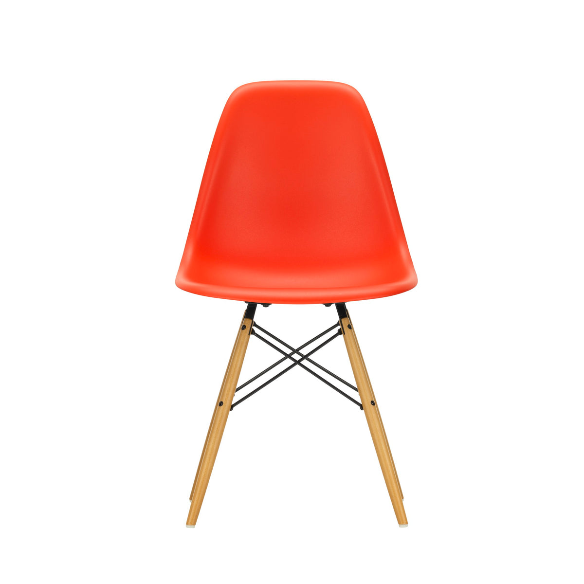 Vitra Eames Plastic Side Chair DSW RE Ahorn gelblich Kunststoff