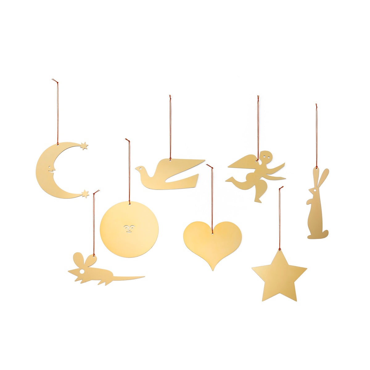 Vitra Girard Ornamente Dekoanhänger gold