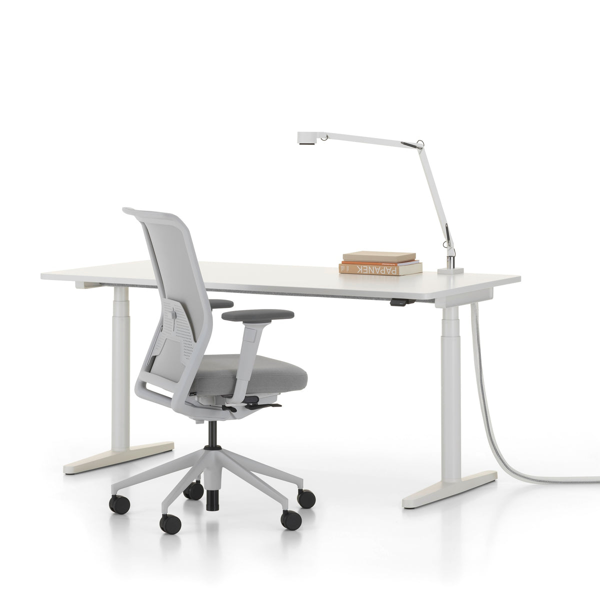 Vitra ID Mesh Bürostuhl mit Netzrücken Diamond Mesh Sitzbezug Volo