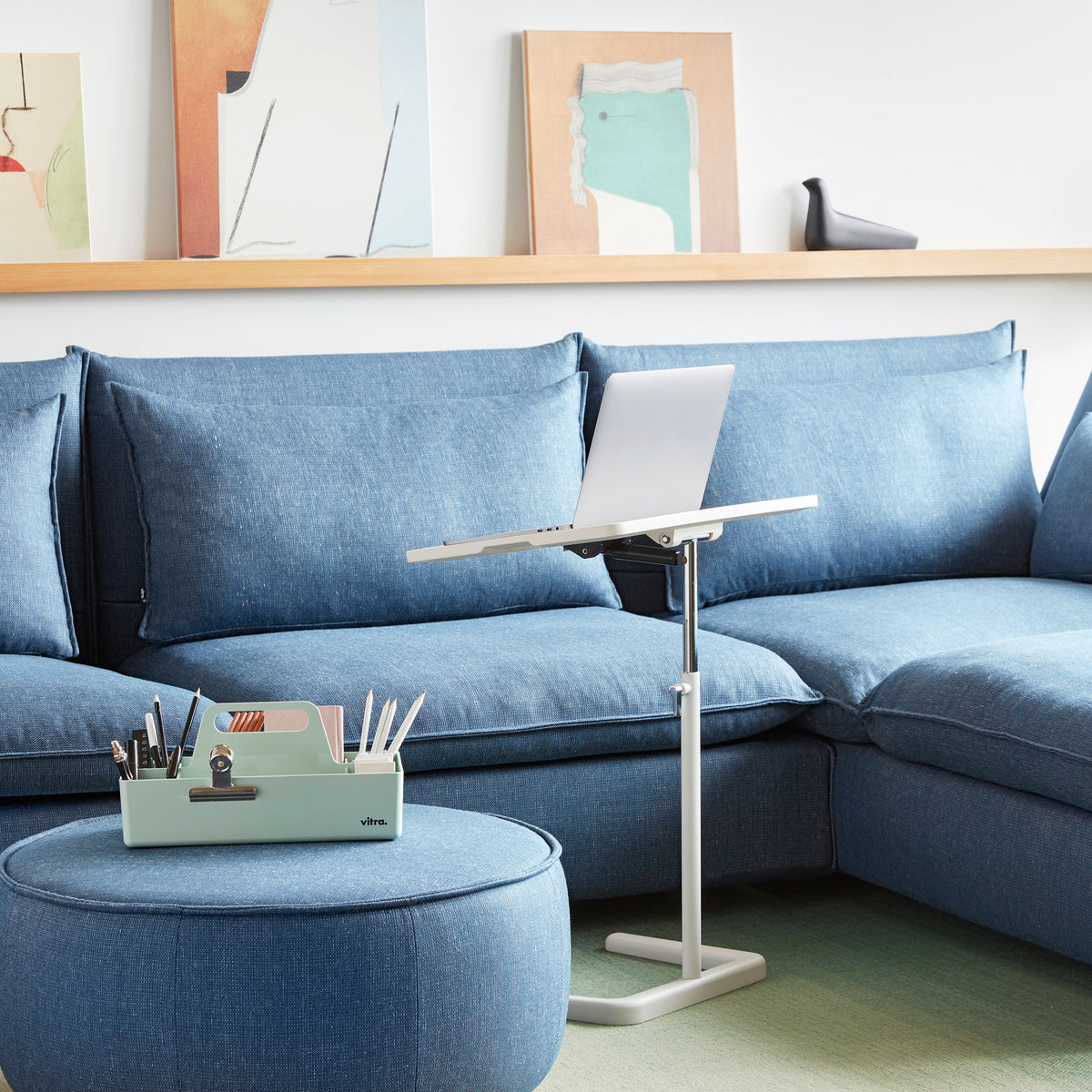 Vitra NesTable Beistelltisch Kunststoff Stahl höhenverstellbar