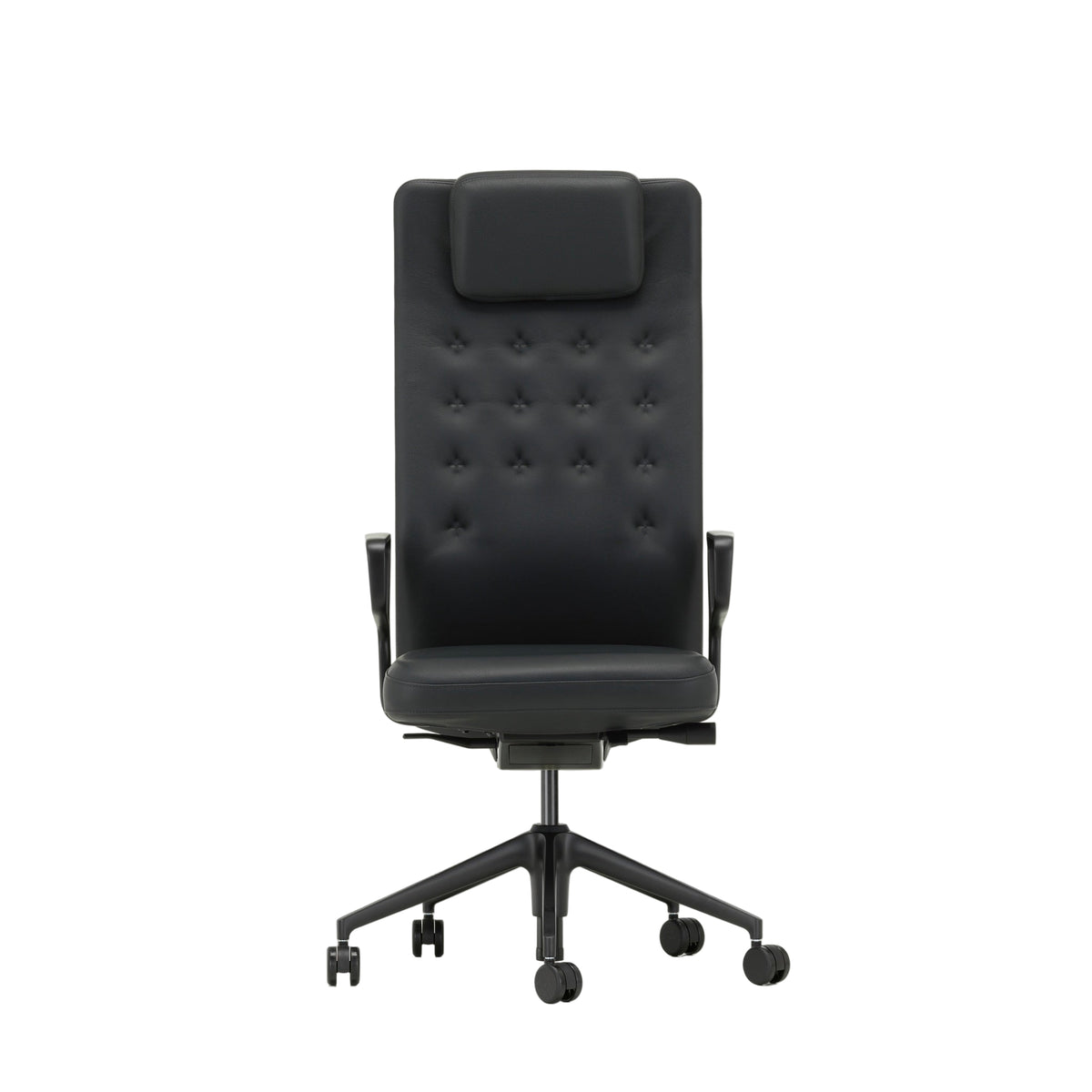 Vitra ID Trim L Bürostuhl hohe Rückenlehne mit Kopfstütze Bezug Volo