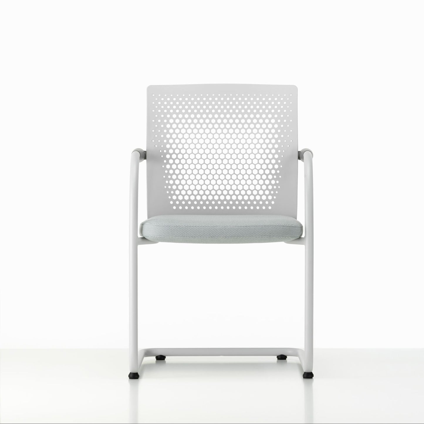 Vitra ID Visitor Air Freischwinger Kunststoffrücken gelocht wahlweise stapelbar
