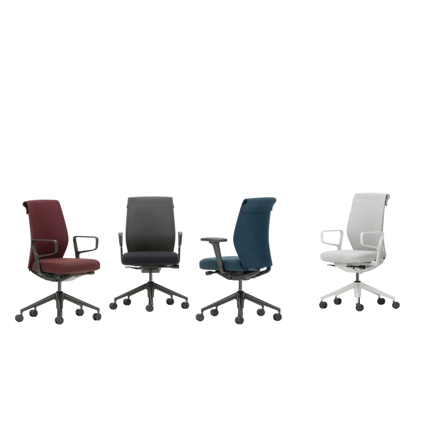 Vitra ID Cloud Bürostuhl Rücken Duo Knit Sitzbezug Plano