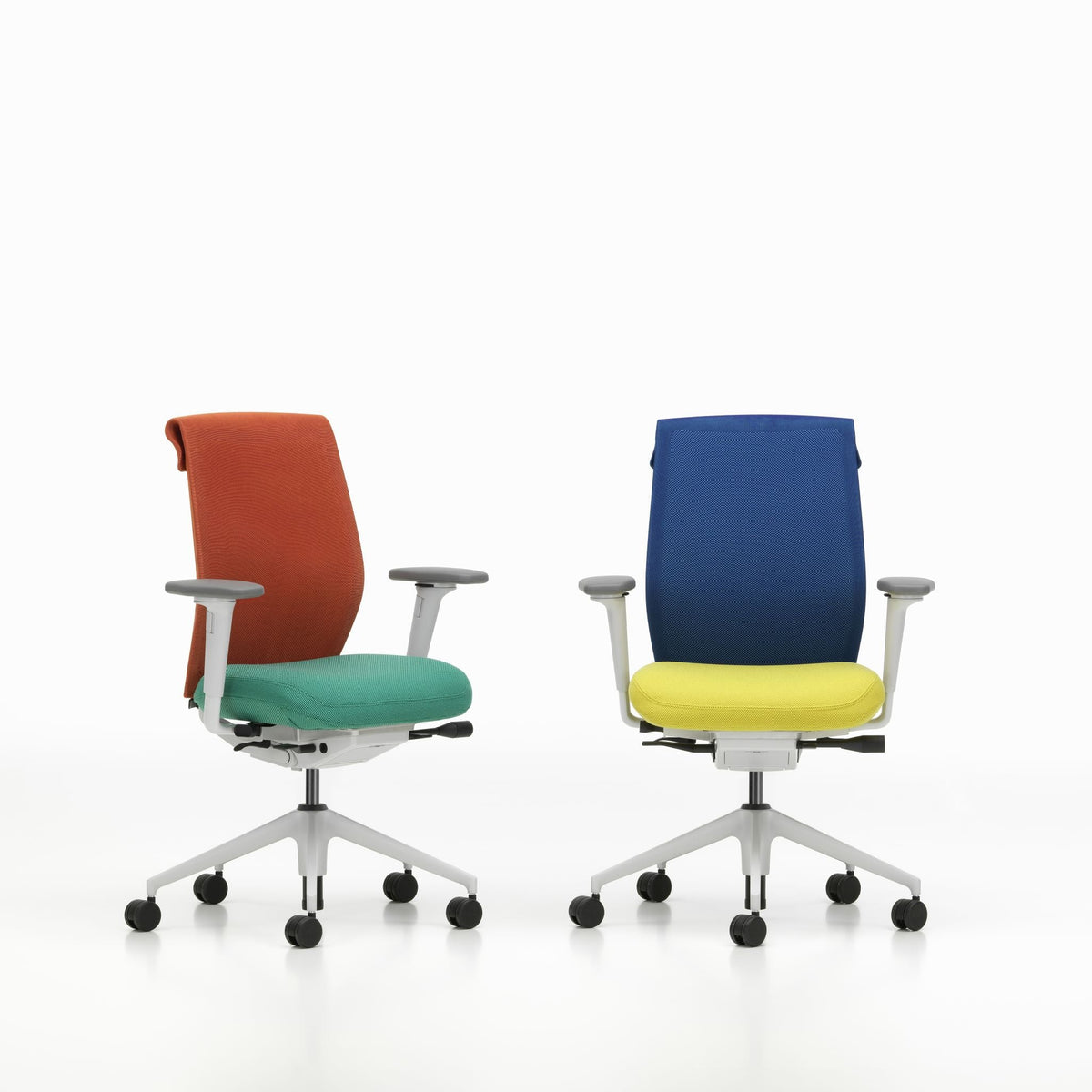 Vitra ID Cloud Bürostuhl Rücken Duo Knit Sitzbezug Plano
