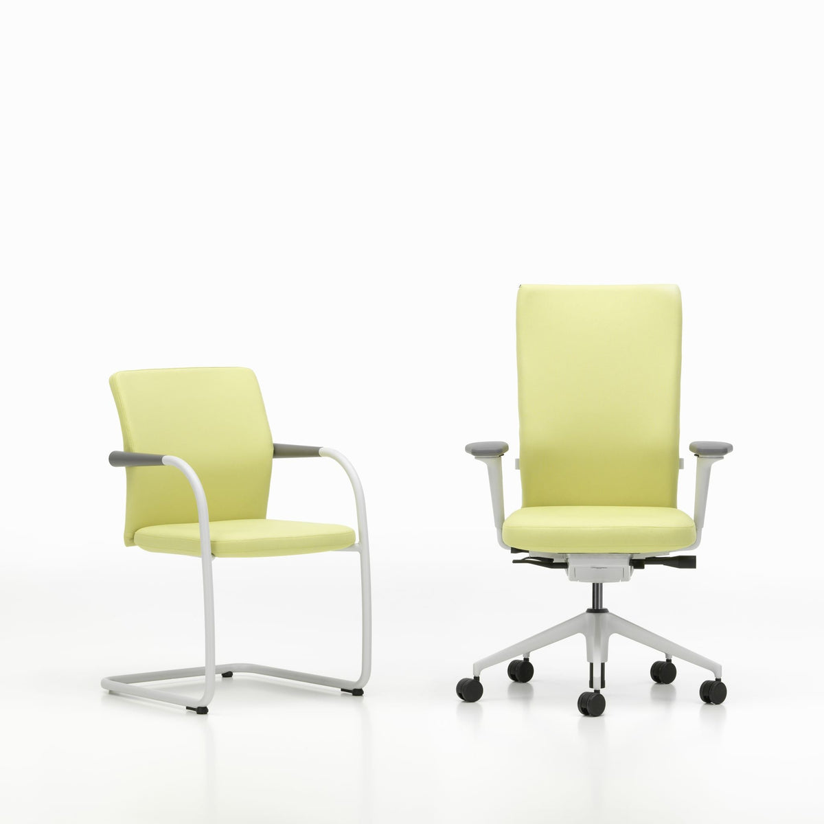 Vitra ID Visitor Soft Freischwinger Vollpolster Stoff / Leder stapelbar optional
