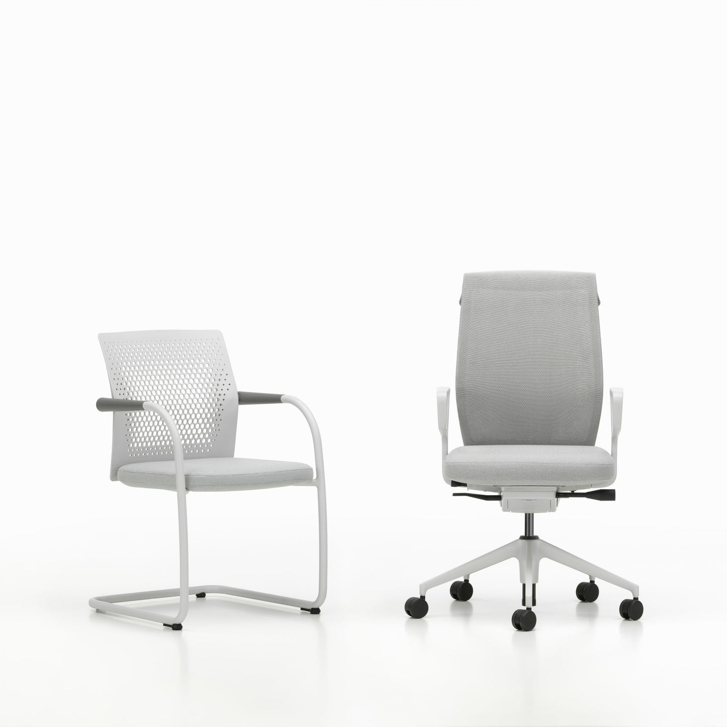 Vitra ID Cloud Bürostuhl Rücken Duo Knit Sitzbezug Plano