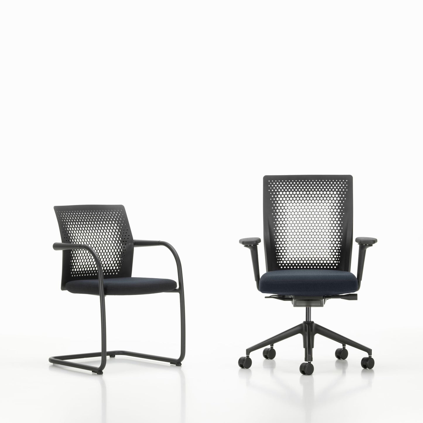 Vitra ID Air Bürostuhl gelochter patentierter Kunststoffrücken Sitzbezug Plano