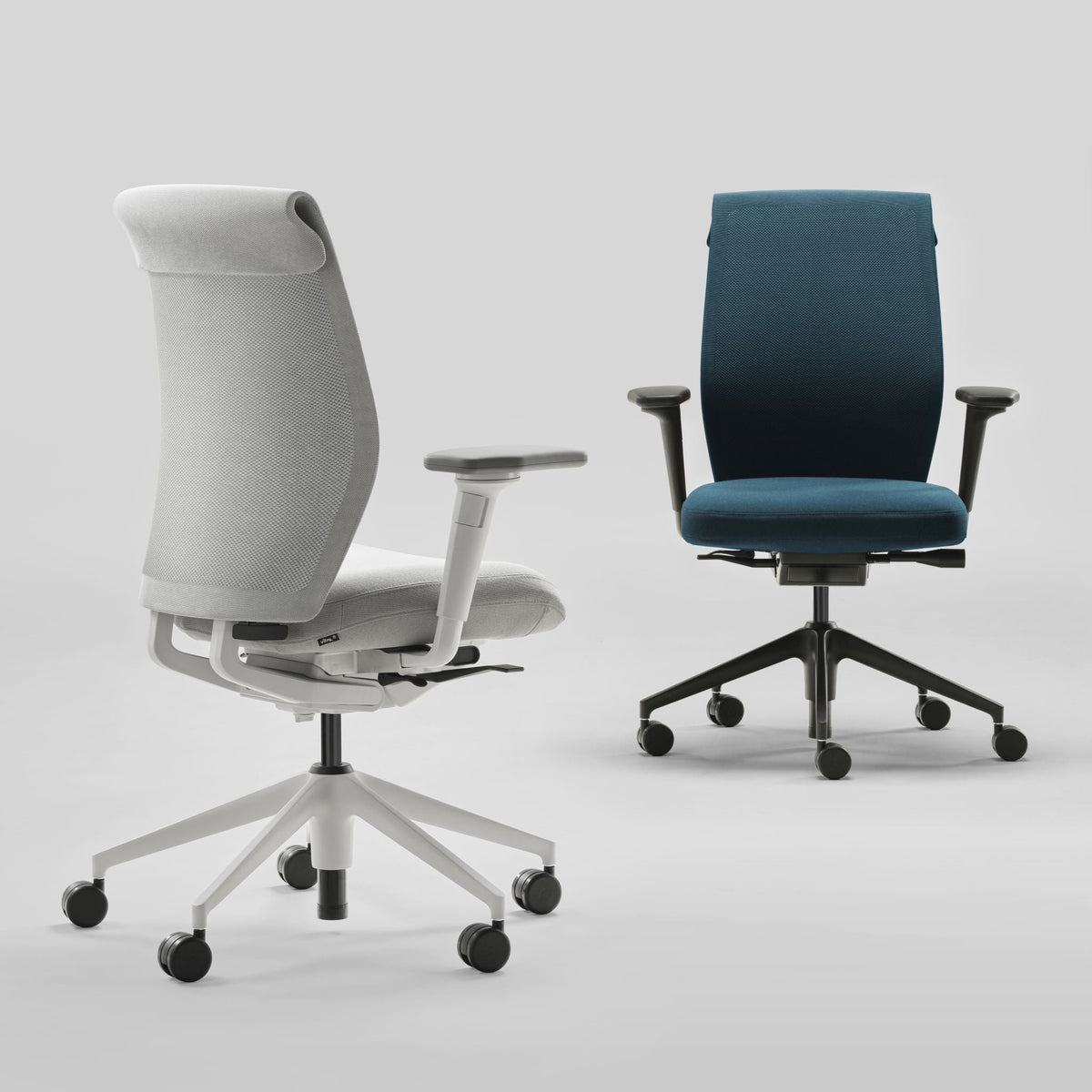Vitra ID Cloud Bürostuhl Rücken Duo Knit Sitzbezug Plano