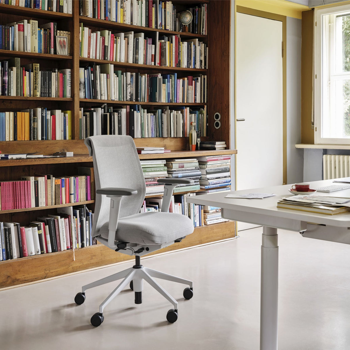 Vitra ID Cloud Bürostuhl Rücken Duo Knit Sitzbezug Plano