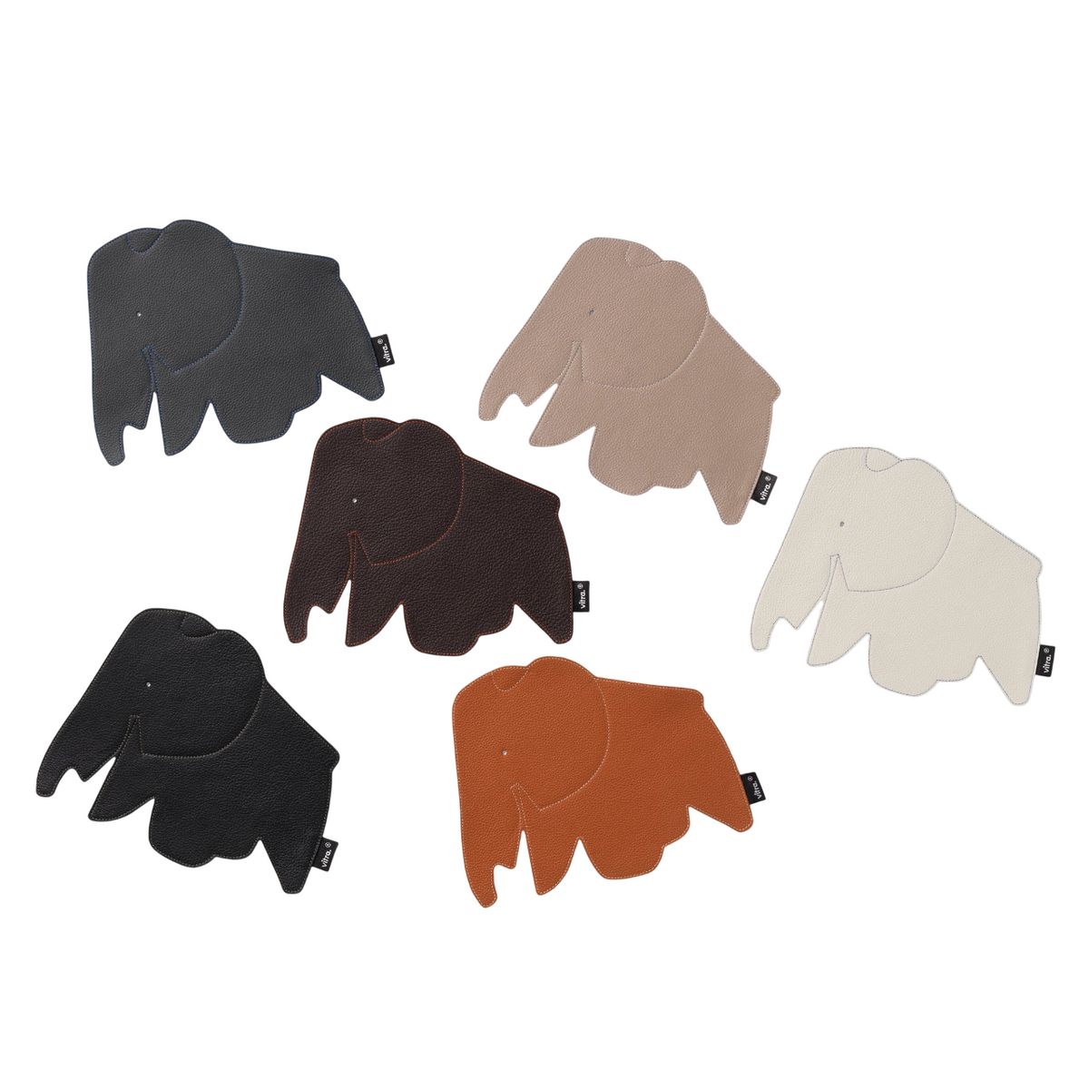 Vitra Eames Elephant Pad Mousepad Leder asphalt