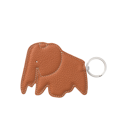 Vitra Key Ring Schlüsselanhänger cognac Elephant Rindsleder