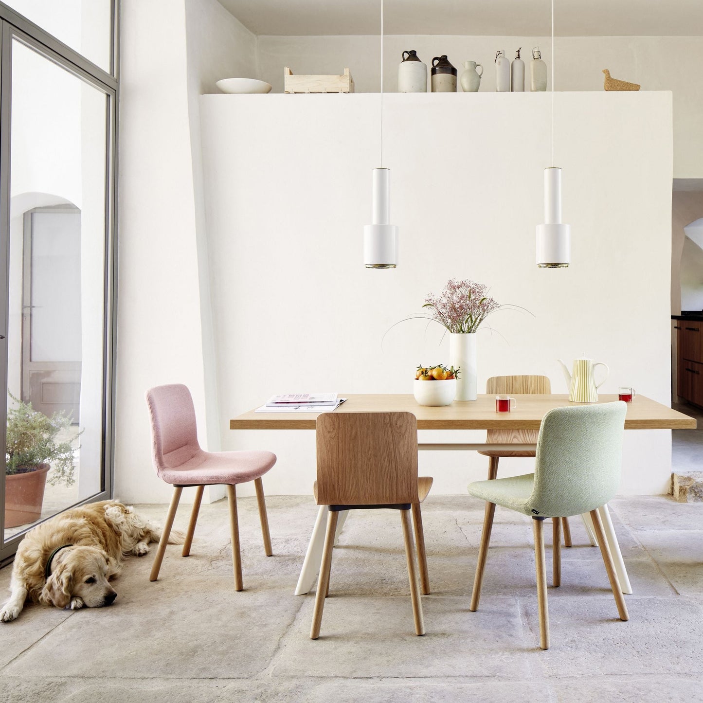 Vitra EM Table Besprechungstisch / Esstisch Holz und Metall