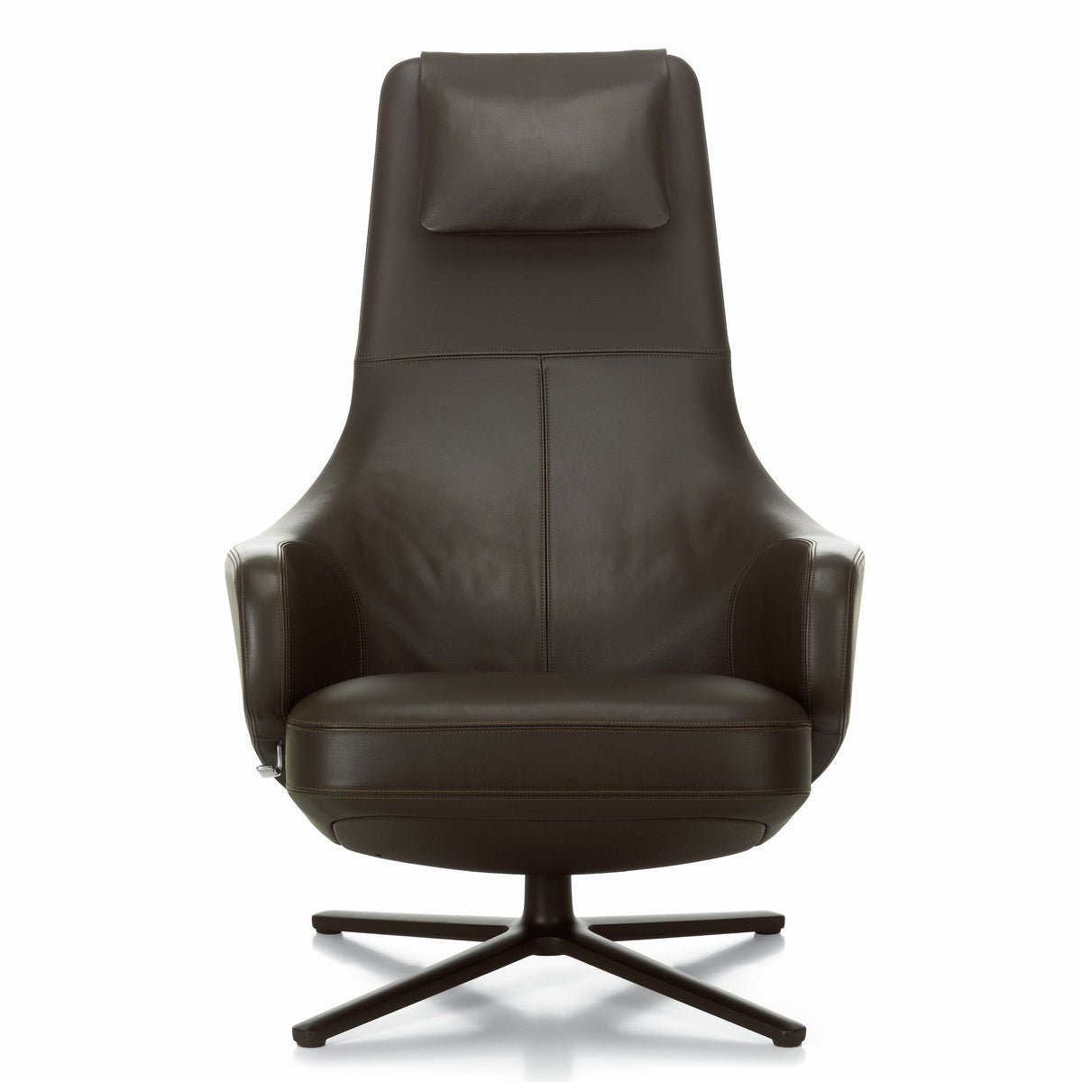 Vitra Repos Loungesessel drehbar mit Ottoman hoher Sessel & Hocker