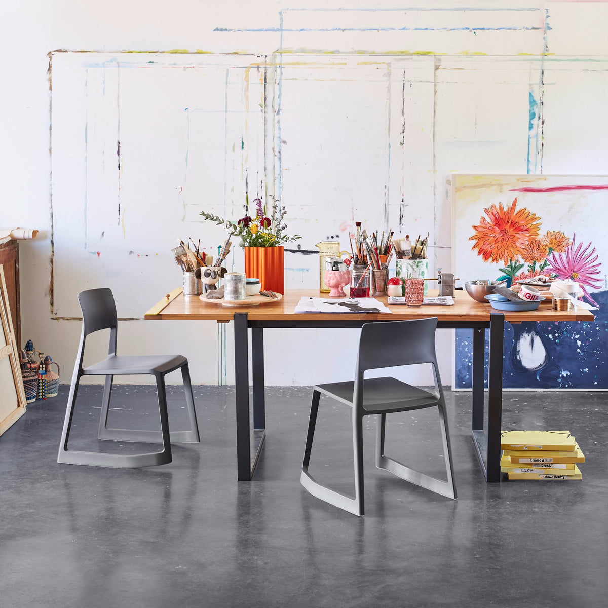 Vitra Tip Ton RE Stuhl Kunststoff recycelt ergonomisch stapelbar