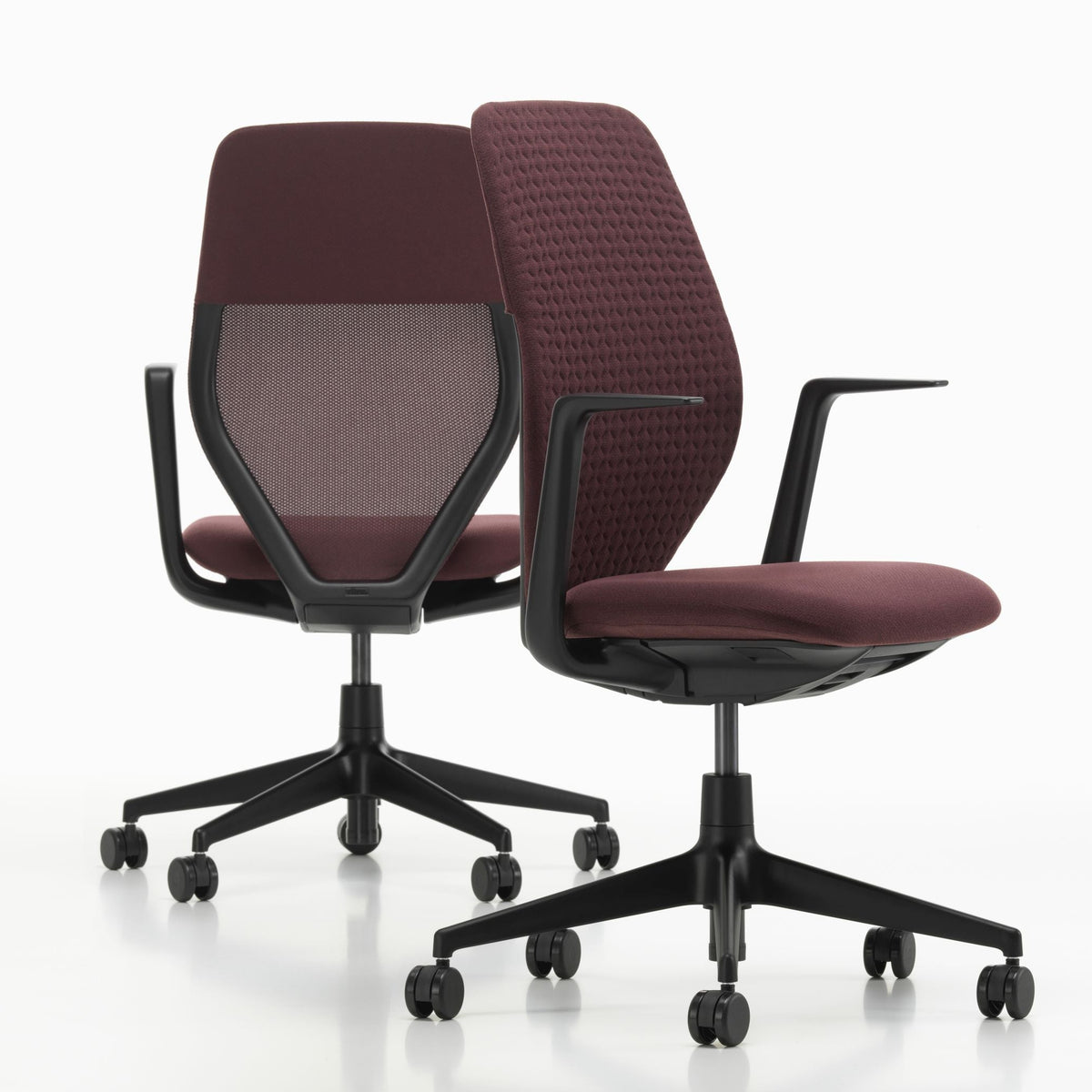 Vitra ACX Soft Bürostuhl Sitz gepolstert Grid Knit Rücken Softpolster Quilted Knit