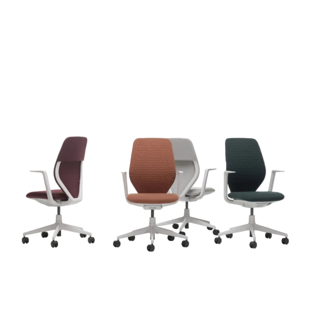 Vitra ACX Soft Bürostuhl Sitz gepolstert Grid Knit Rücken Softpolster Quilted Knit