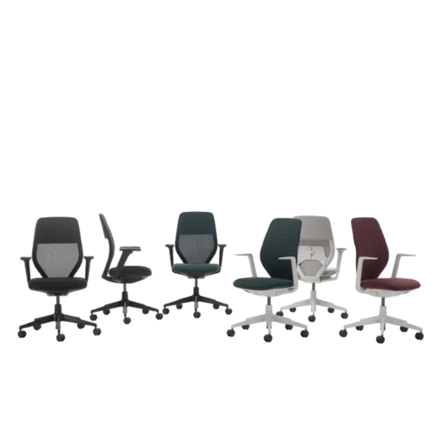 Vitra ACX Soft Bürostuhl Sitz gepolstert Grid Knit Rücken Softpolster Quilted Knit