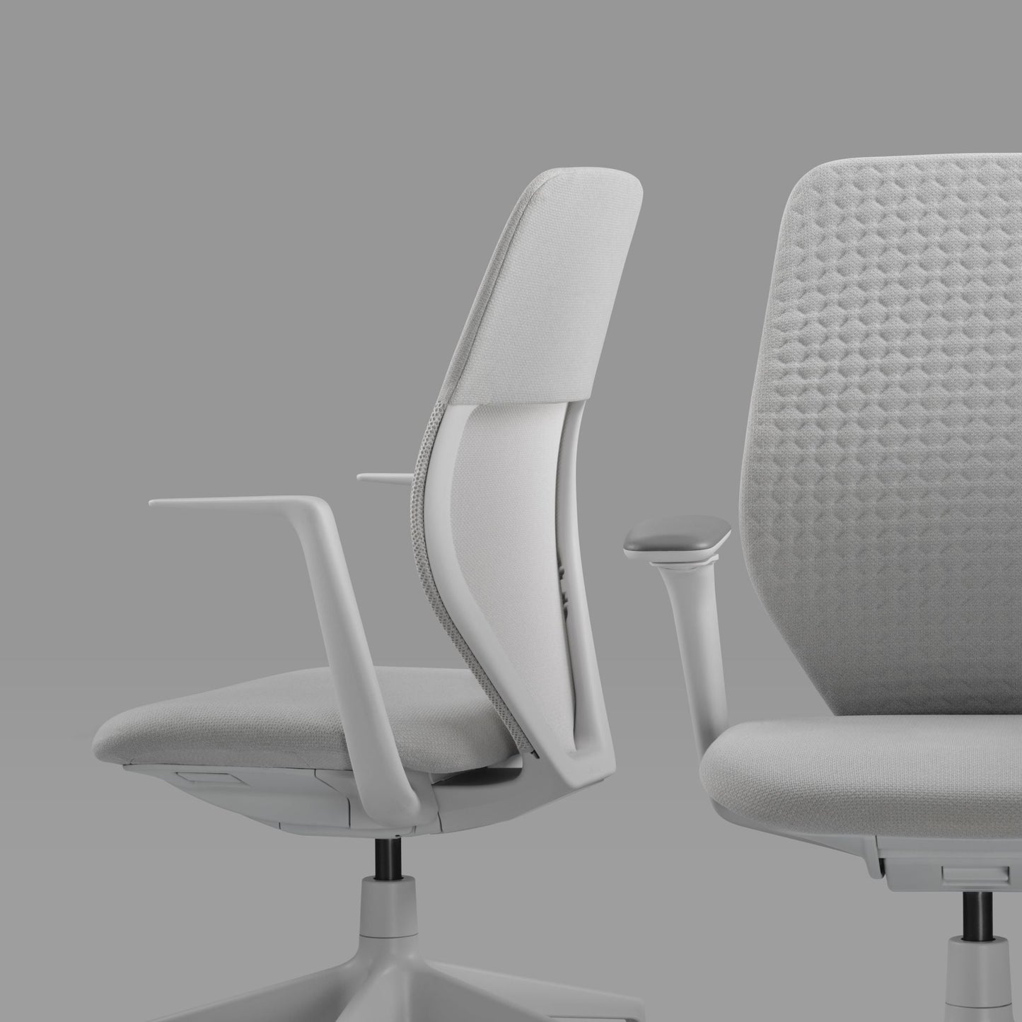 Vitra ACX Soft Bürostuhl Sitz gepolstert Grid Knit Rücken Softpolster Quilted Knit