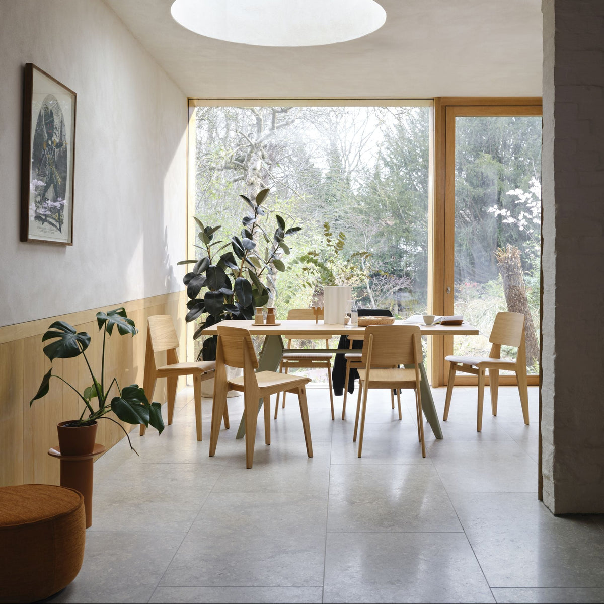 Vitra EM Table Besprechungstisch / Esstisch Holz und Metall