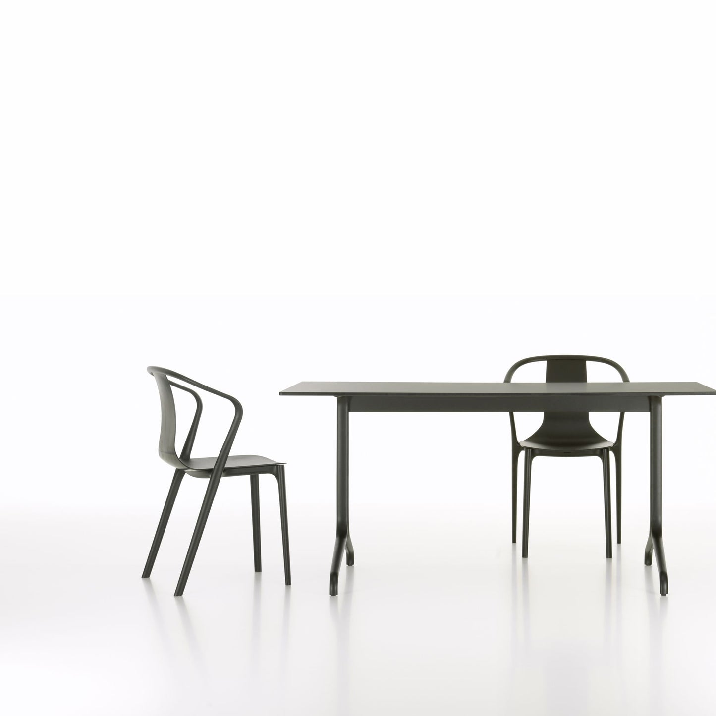 Vitra Belleville Chair Stuhl Kunststoff / Holz stapelbar Indoor & Outdoor