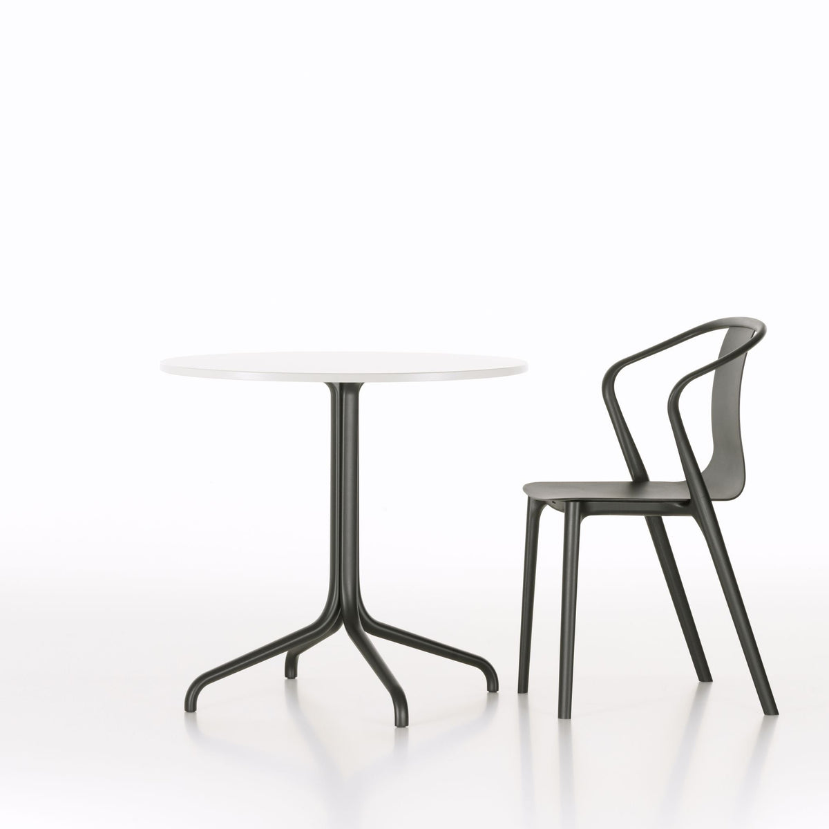 Vitra Belleville Chair Stuhl Kunststoff / Holz stapelbar Indoor & Outdoor