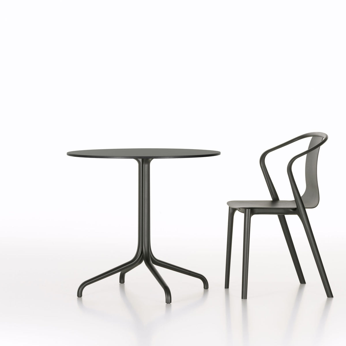 Vitra Belleville Chair Stuhl Kunststoff / Holz stapelbar Indoor & Outdoor