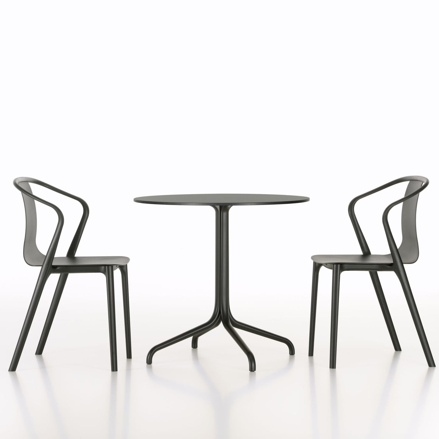 Vitra Belleville Chair Stuhl Kunststoff / Holz stapelbar Indoor & Outdoor