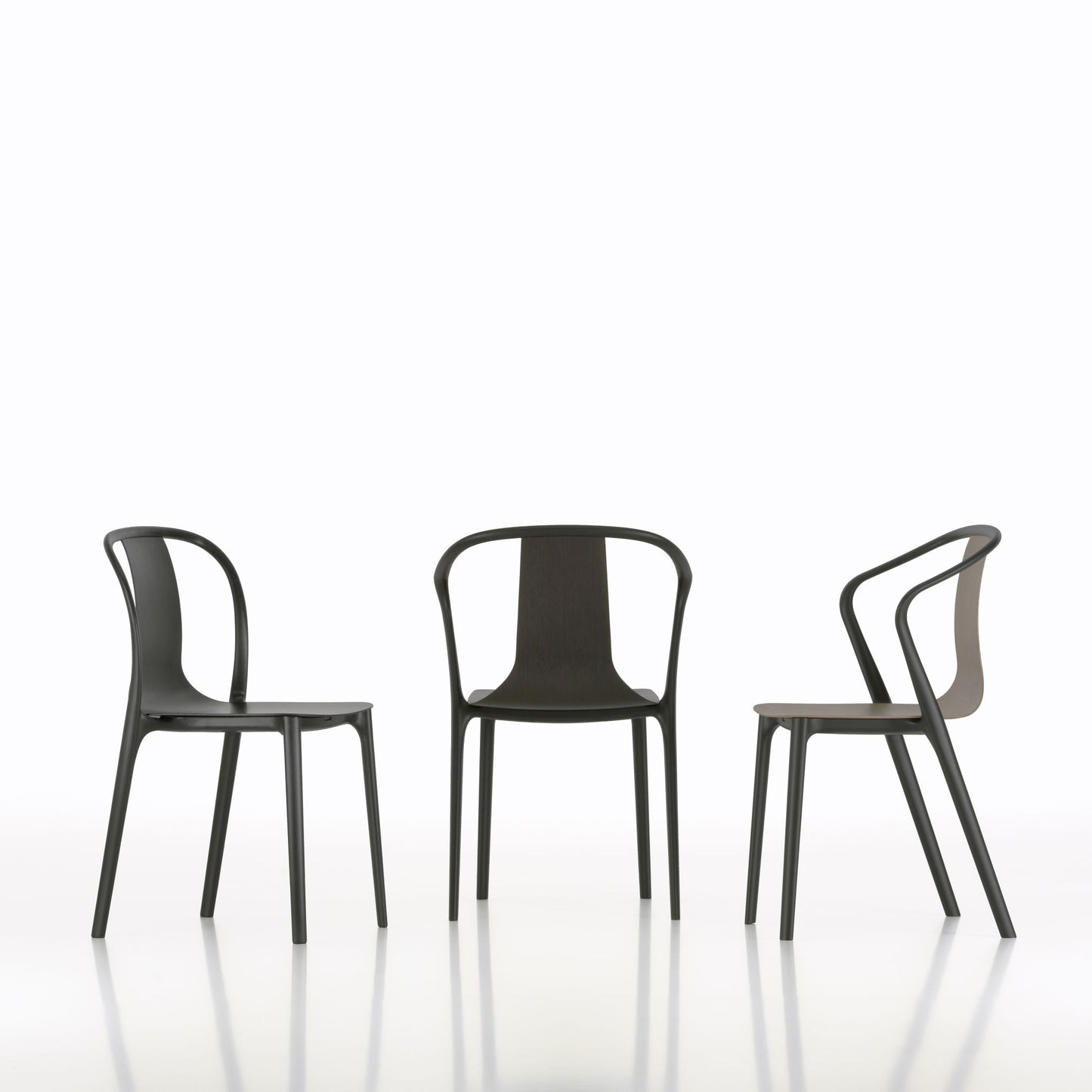 Vitra Belleville Chair Stuhl Kunststoff / Holz stapelbar Indoor & Outdoor