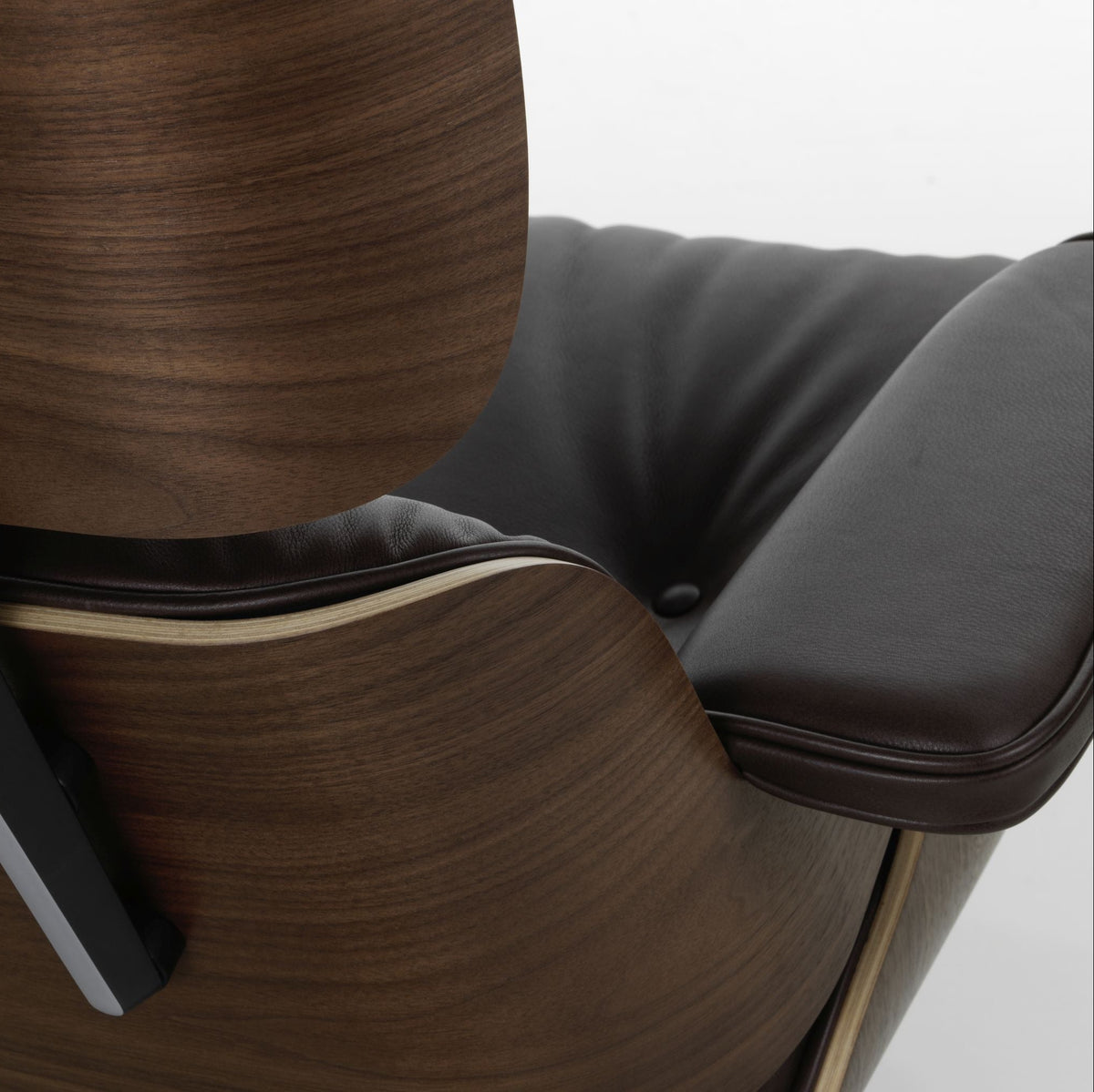 Vitra Eames Lounge Chair Relax-Sessel einzeln Stoff / Leder & Furnier